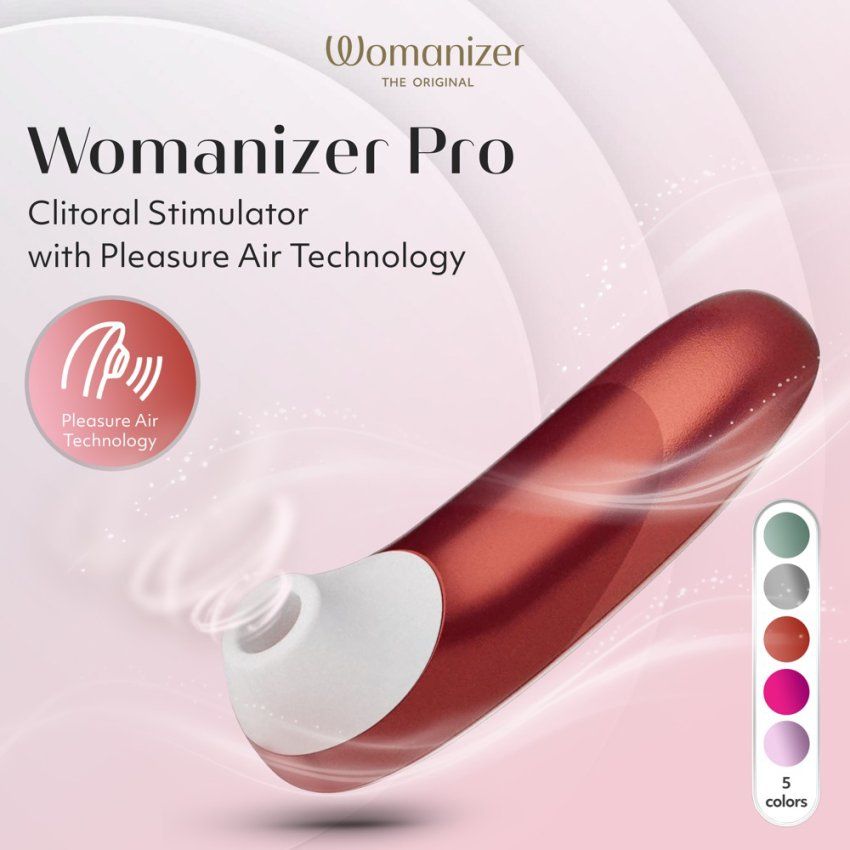 Succionador de clítoris WOMANIZER PRO BOURDEAUX RED