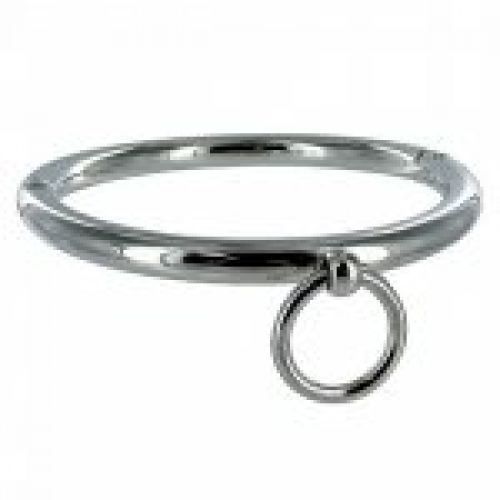 Collar sumisión acero con argolla
