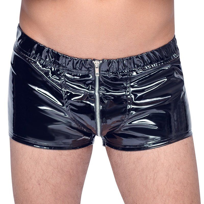 mini pantalón vinilo hombre