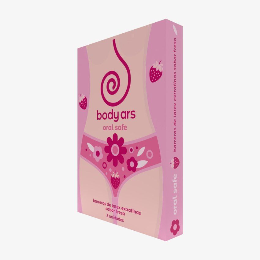 BARRERAS ORALES DE LATEX FRESA 3 UDS