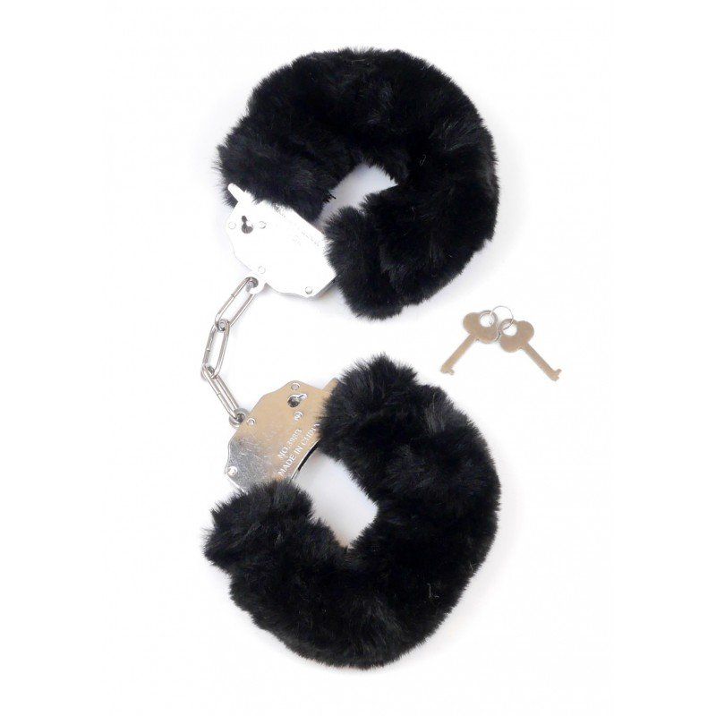 esposas negras de peluche