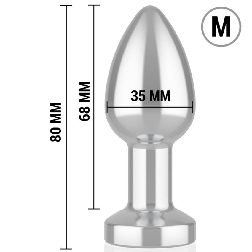 Plug metal con luz multicolor