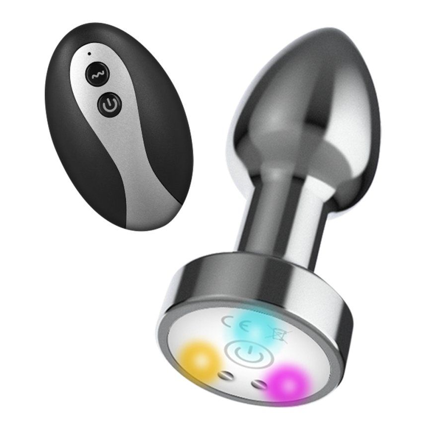 Plug metal con luz multicolor