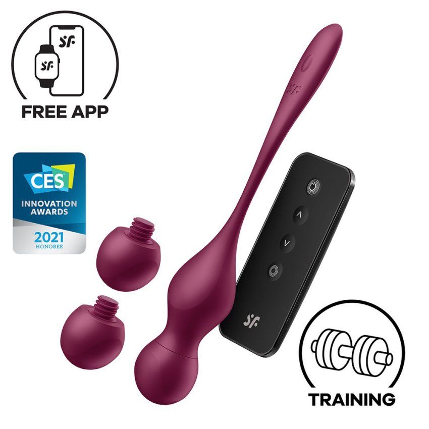 Satisfyer Love Birds Vary Connect App, 29 + 29 + 43 Grams, 3 cabezales