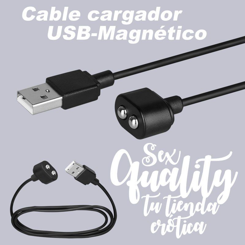 Cable de carga mágnetico por USB · Satisfyer