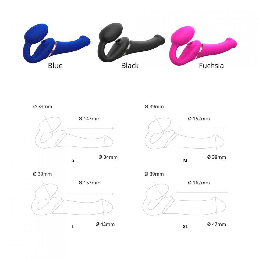 Strap on Multi Orgasmo Azul