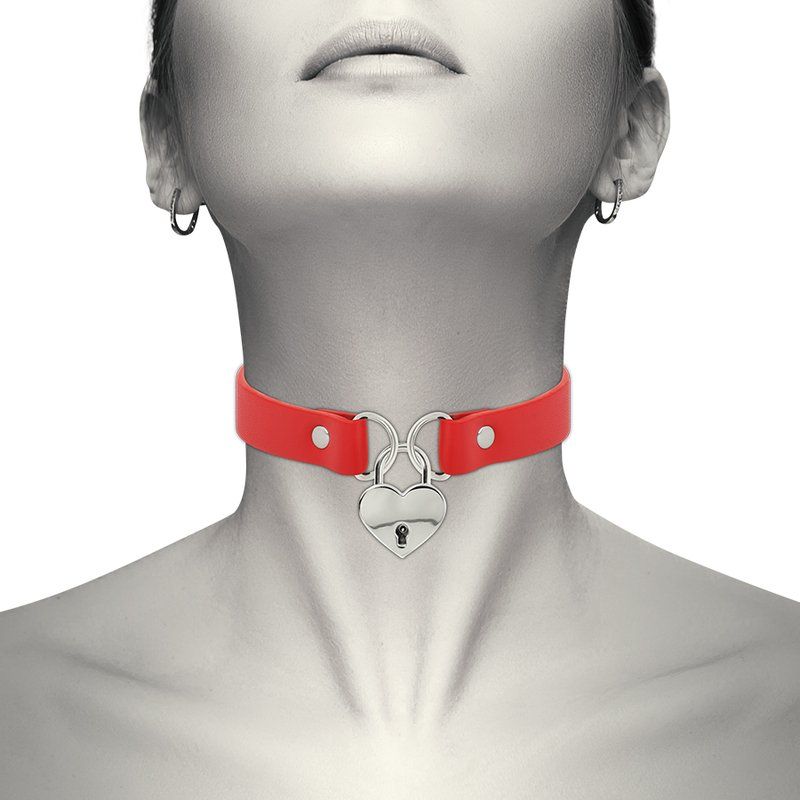 collar candado corazón