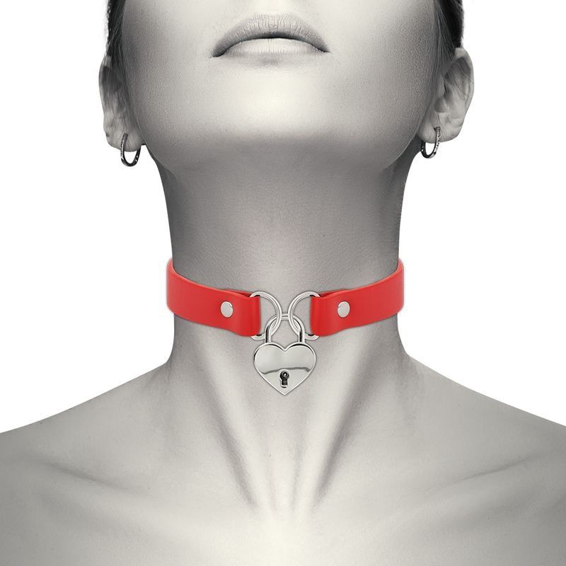collar candado corazón