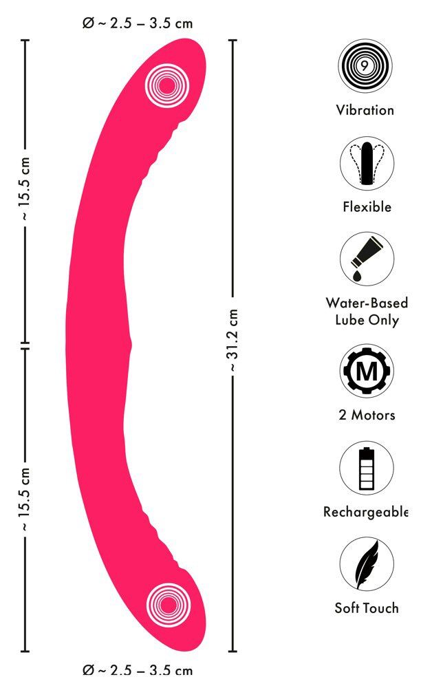 Vibrador doble para parejas