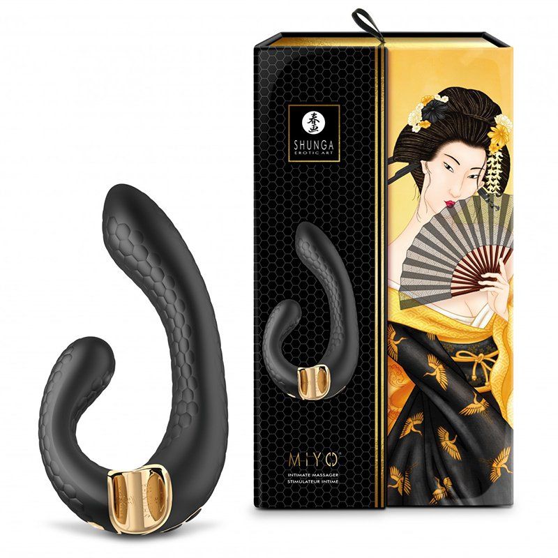 shunga vibrador masajeador miyo negro