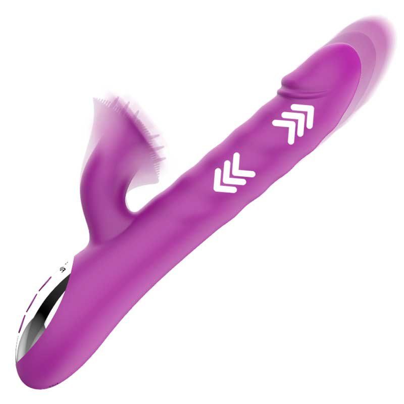 Vibrador con rotación y empuje