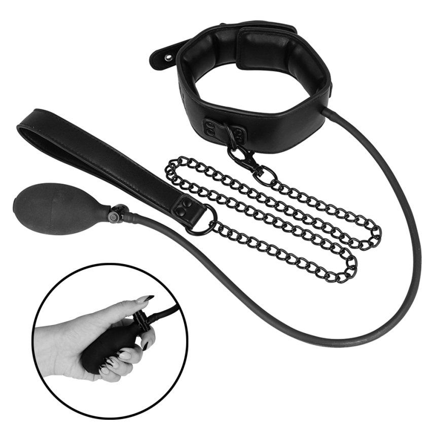 COLLAR BONDAGE INFLABLE CON CORREA