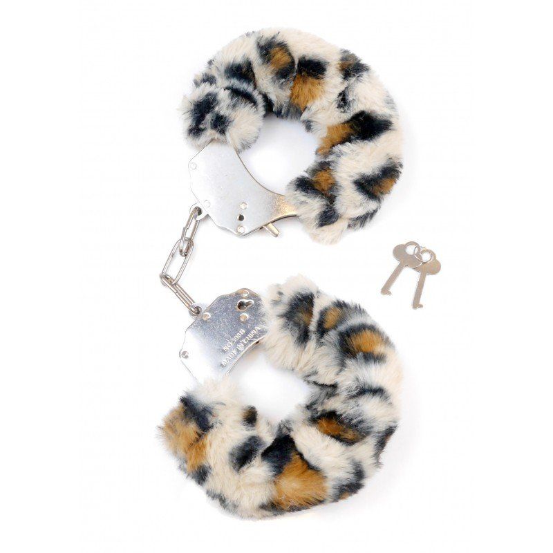 esposas leopardo de peluche