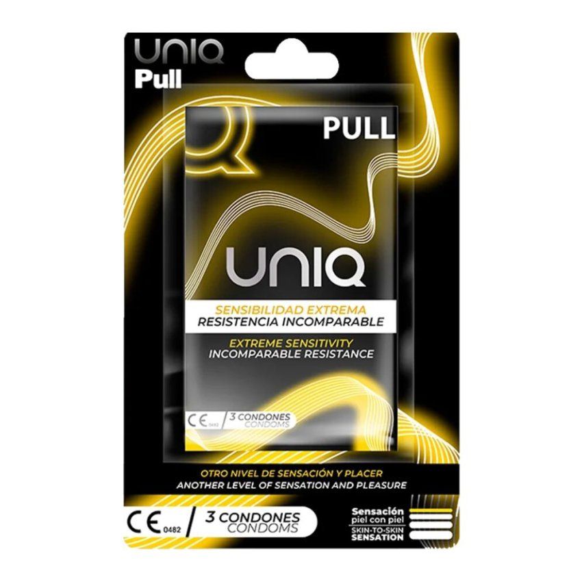 Preservativos Uniq Pull Extra Finos y sin látex