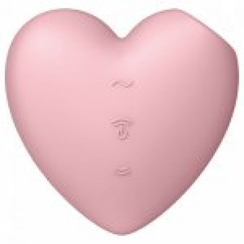SUCCIONADOR SATISFYER CON VIBRADOR CUTIE HEART ROSA