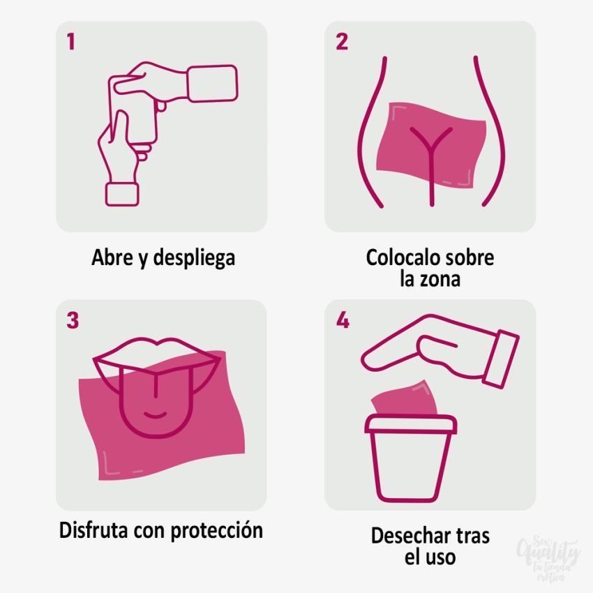 BARRERAS ORALES DE LATEX FRESA 3 UDS