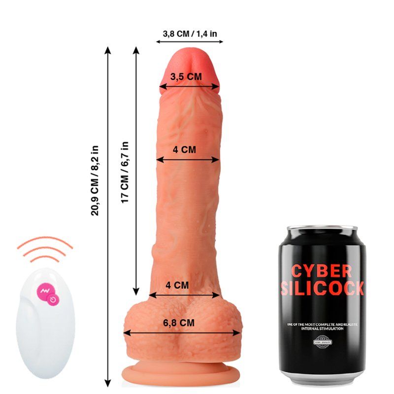 Pene vibrador con movimientos