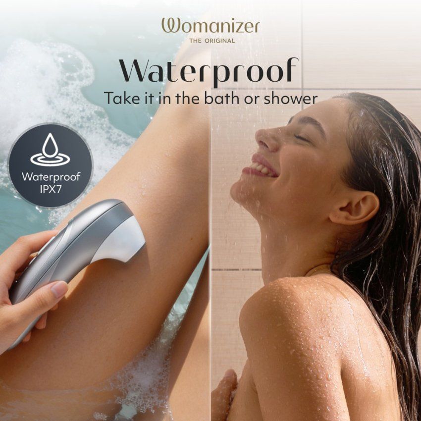 Succionador de clítoris WOMANIZER PRO SILVER GREY