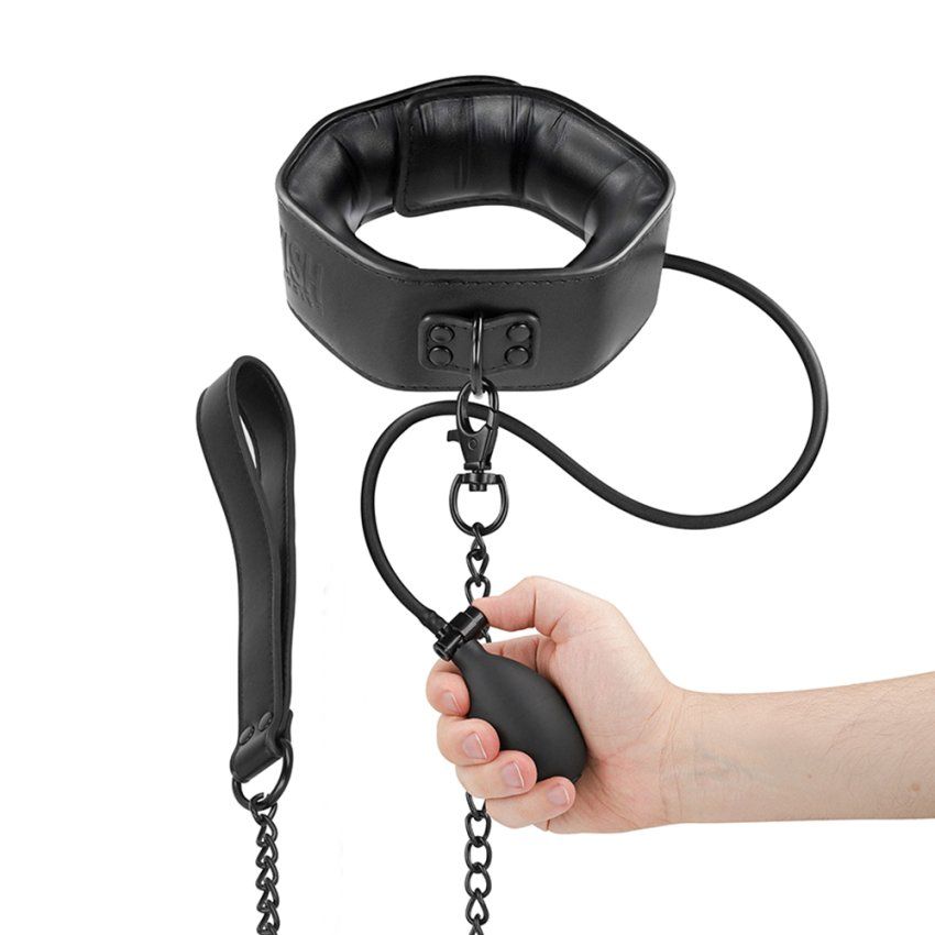 COLLAR BONDAGE INFLABLE CON CORREA
