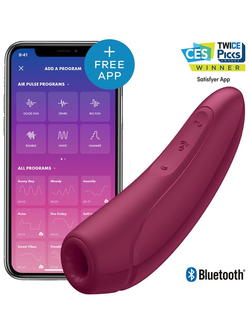 Satisfyer CURVY 1+  Succionador de clítoris Air Pulse Stimulator + Vibration