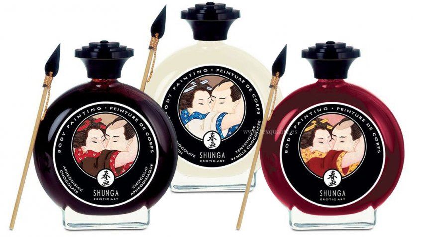 pintura corporal comestible shunga