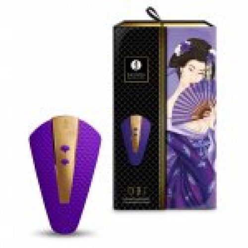 shunga vibrador masajeador obi lila