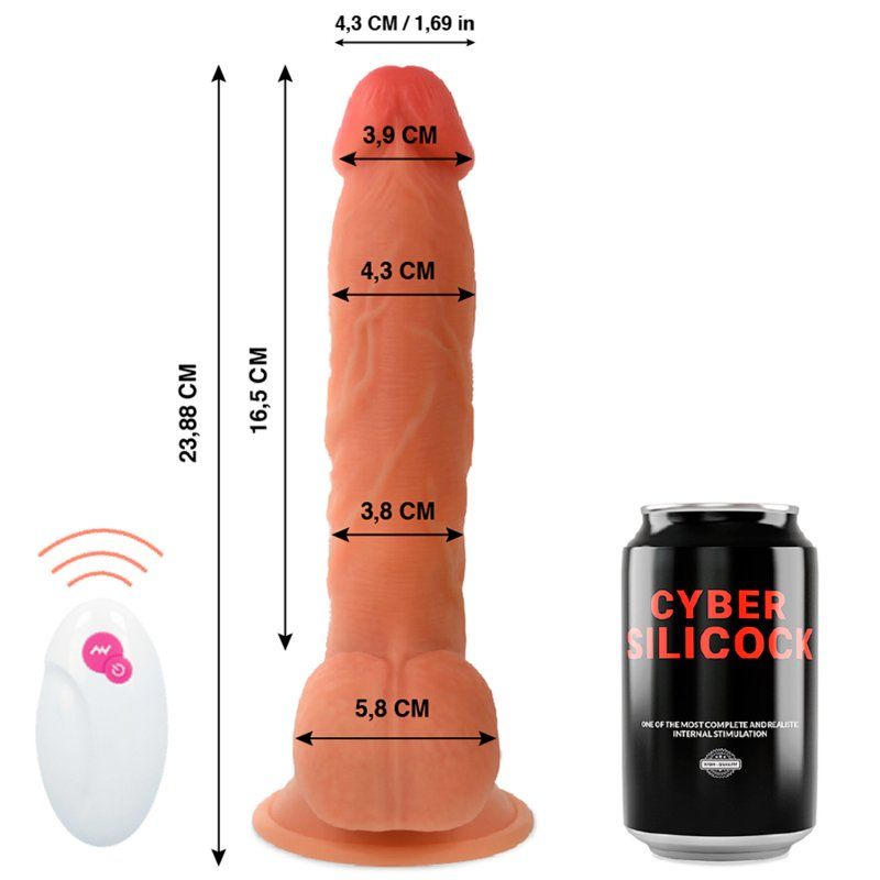 Pene realista con vibración y movimiento