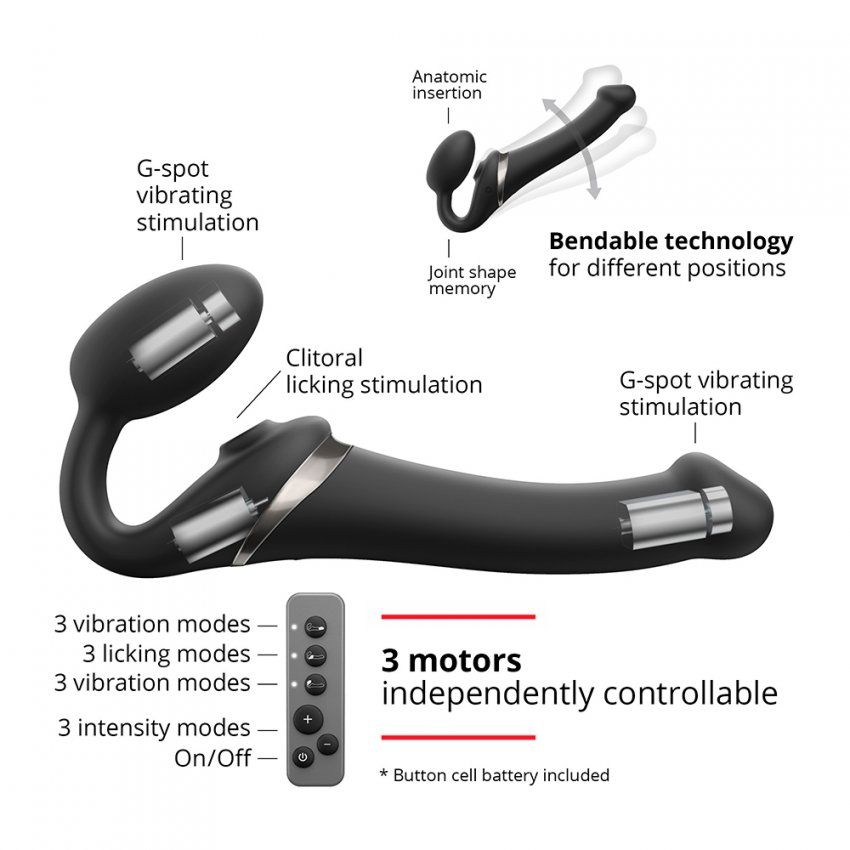 Strap on Multi Orgasmo Negro