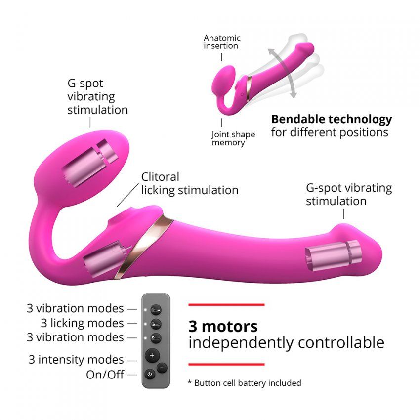 Strap on Multi Orgasmo Fucsia
