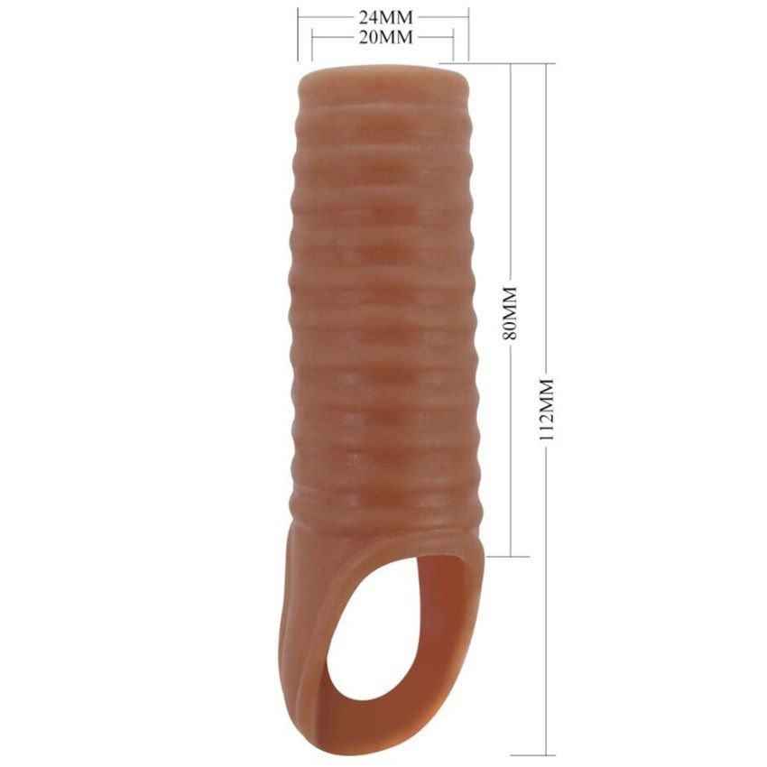 Funda estriada para el pene