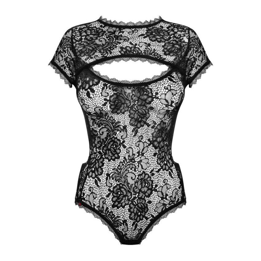Body con encaje Obsessive Peonesia