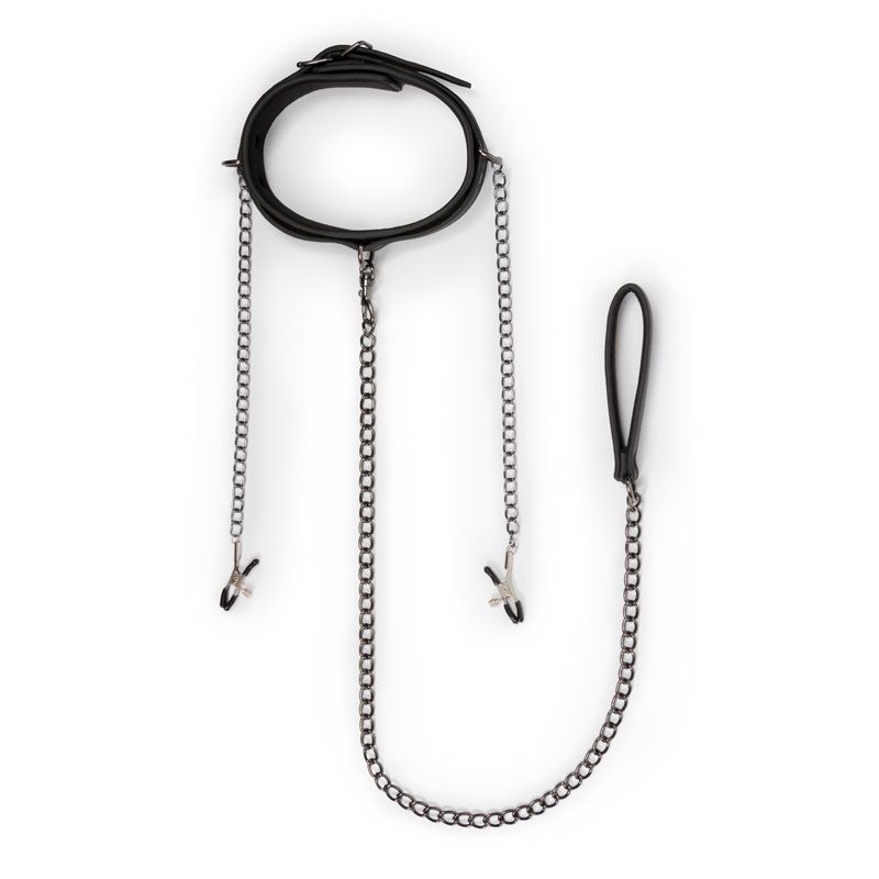 Collar con correa y pinzas