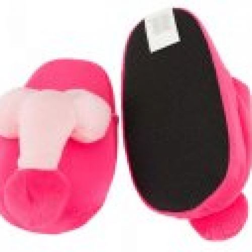 zapatillas penes peluche