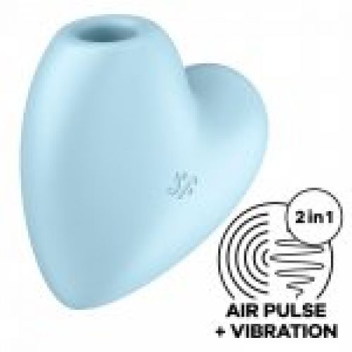 Succionador con vibración CUTIE HEART AZUL