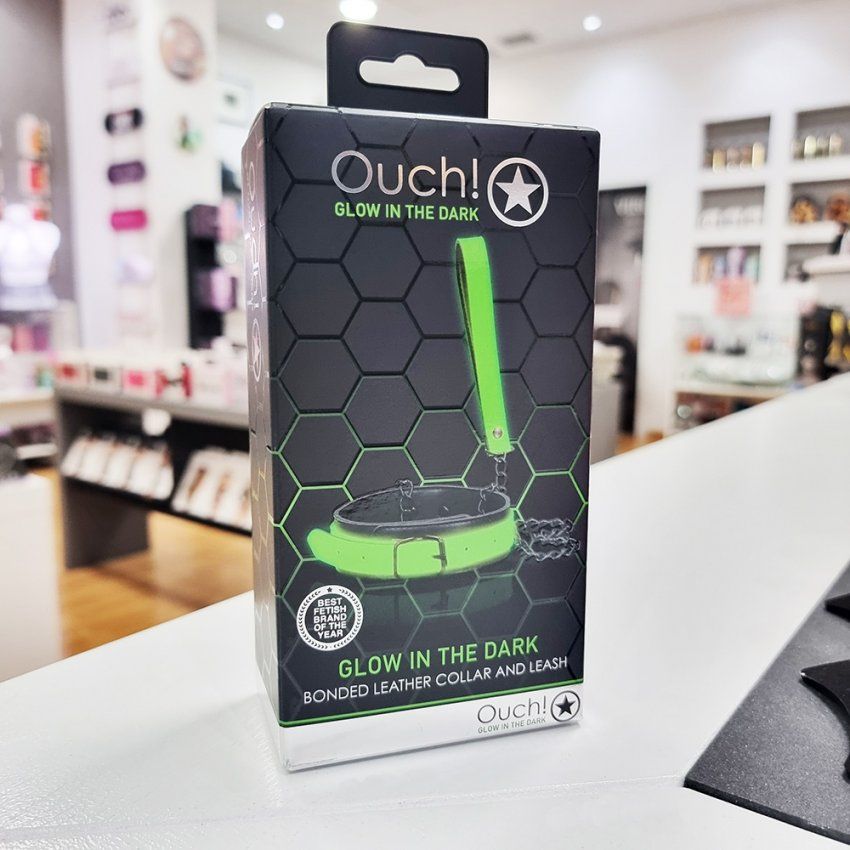 collar fluorescente ouch!