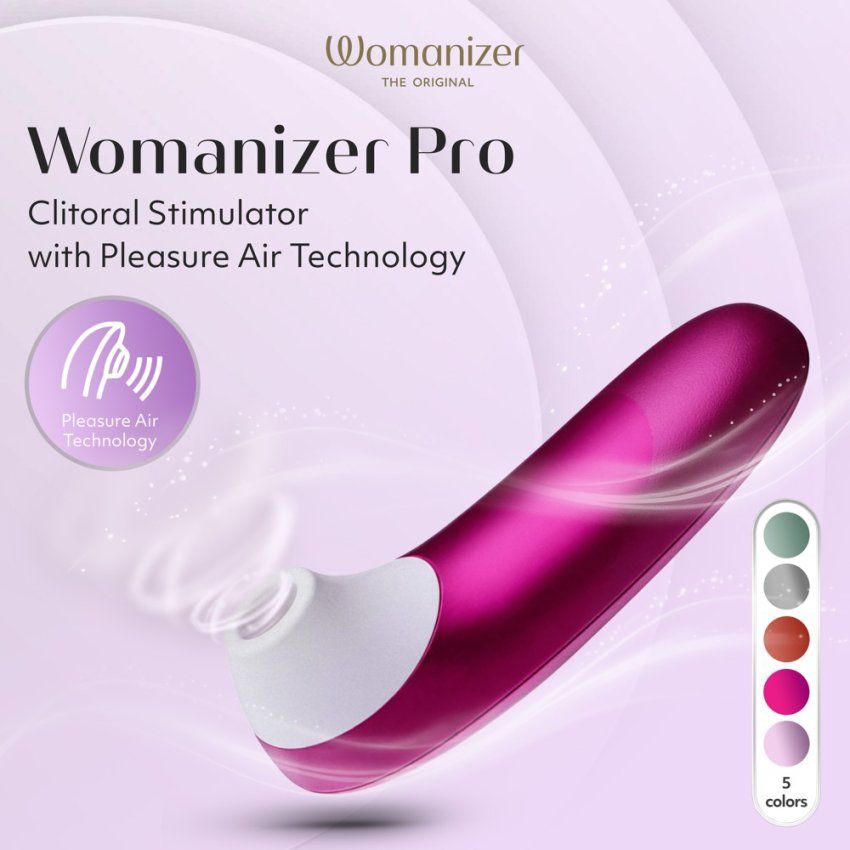 Succionador de clítoris WOMANIZER PRO VIBRANT PINK