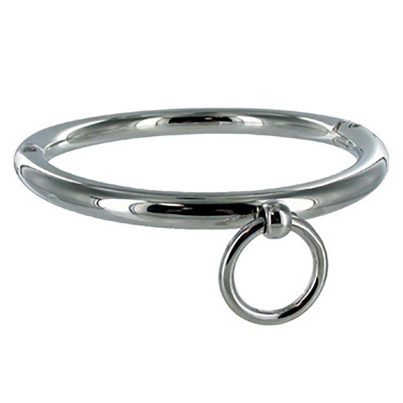 Collar sumisión acero con argolla