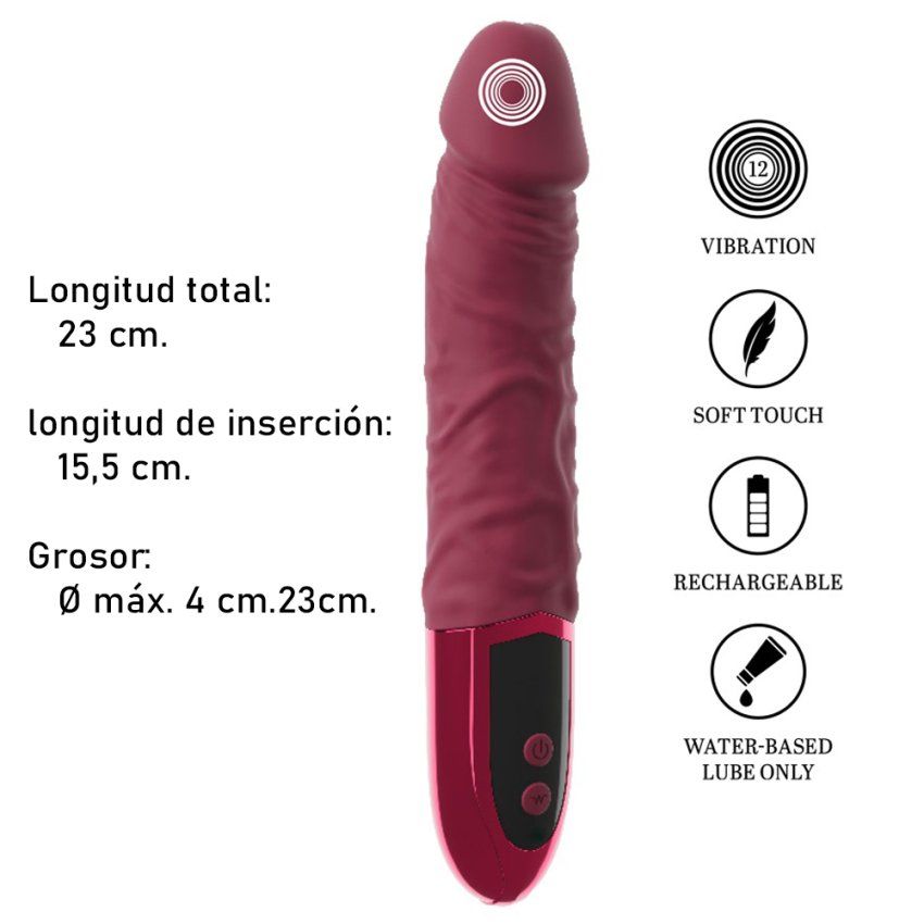 Vibrador Realístico recargable