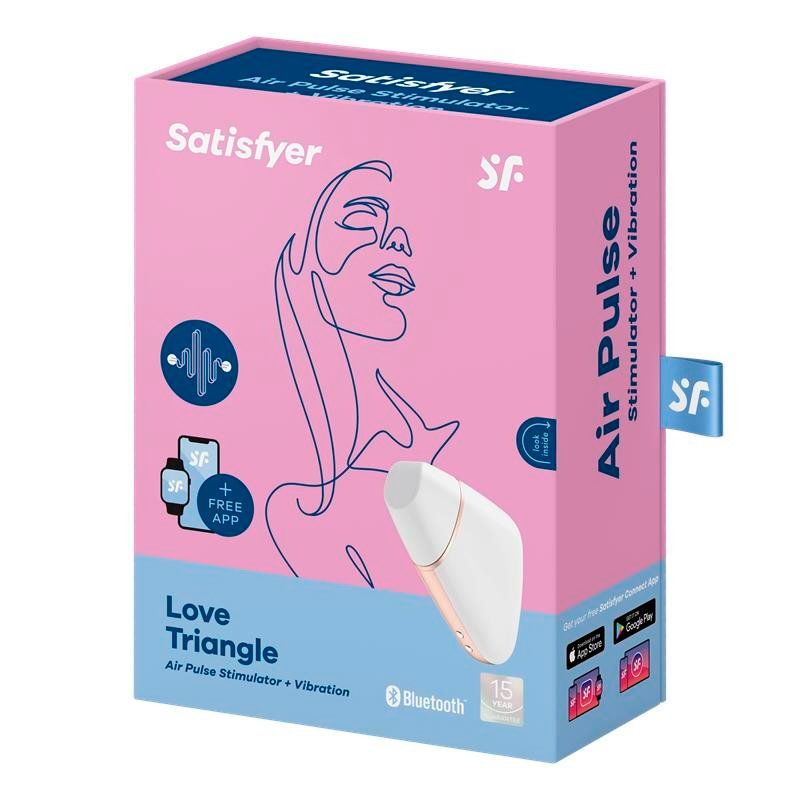 SATISFYER SUCCIONADOR LOVE TRIANGLE APP BLANCO de SEX QUALITY