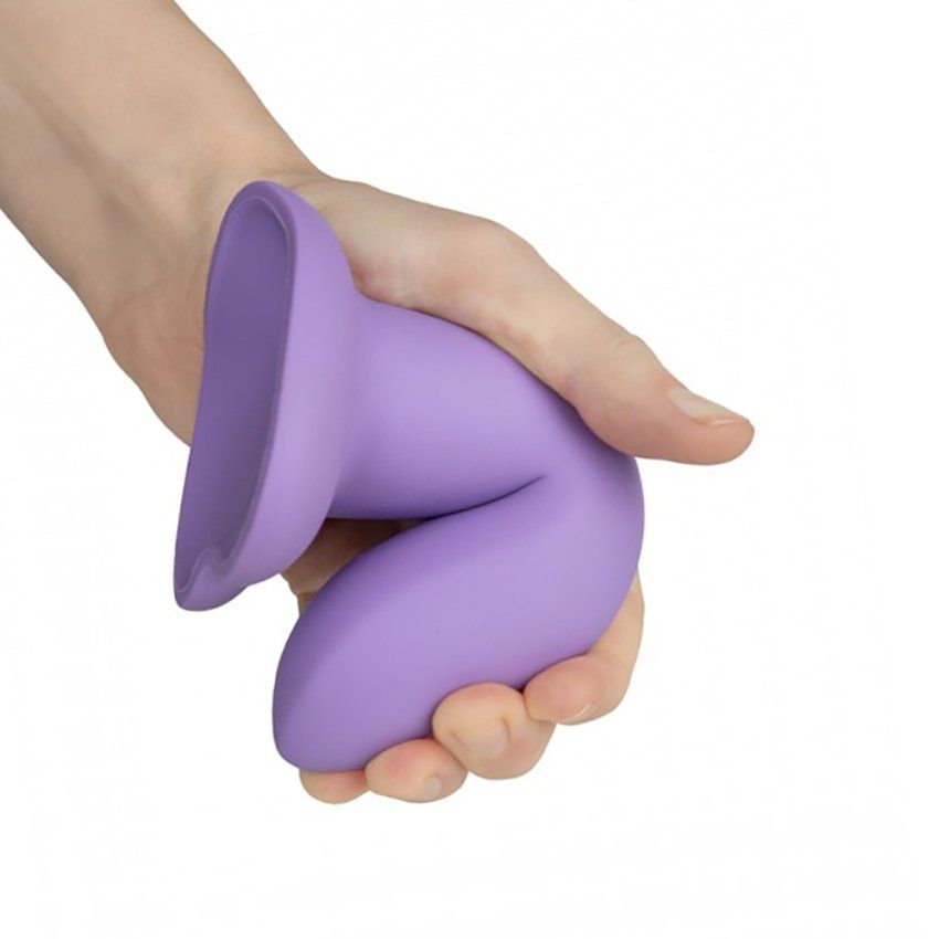 Dildo Flow Emotional Plus Lila Silicona Líquida 13 x 4cm