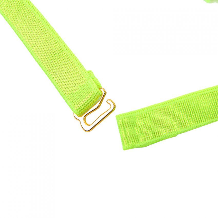 Set Lencería Negro y Verde Fluorescente