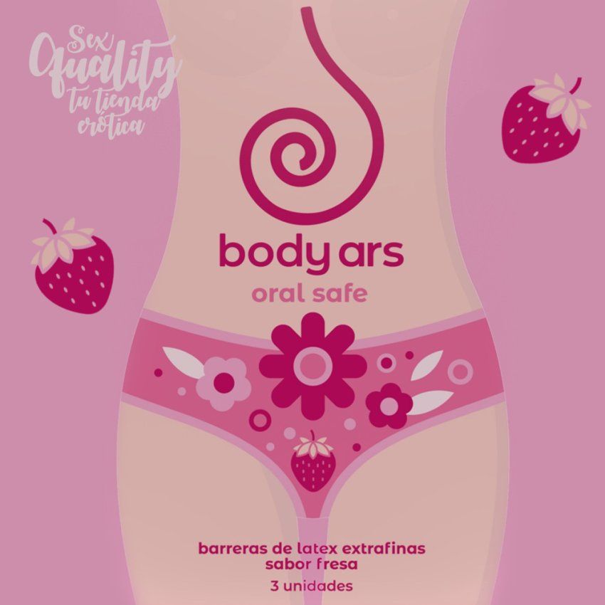 BARRERAS ORALES DE LATEX FRESA 3 UDS