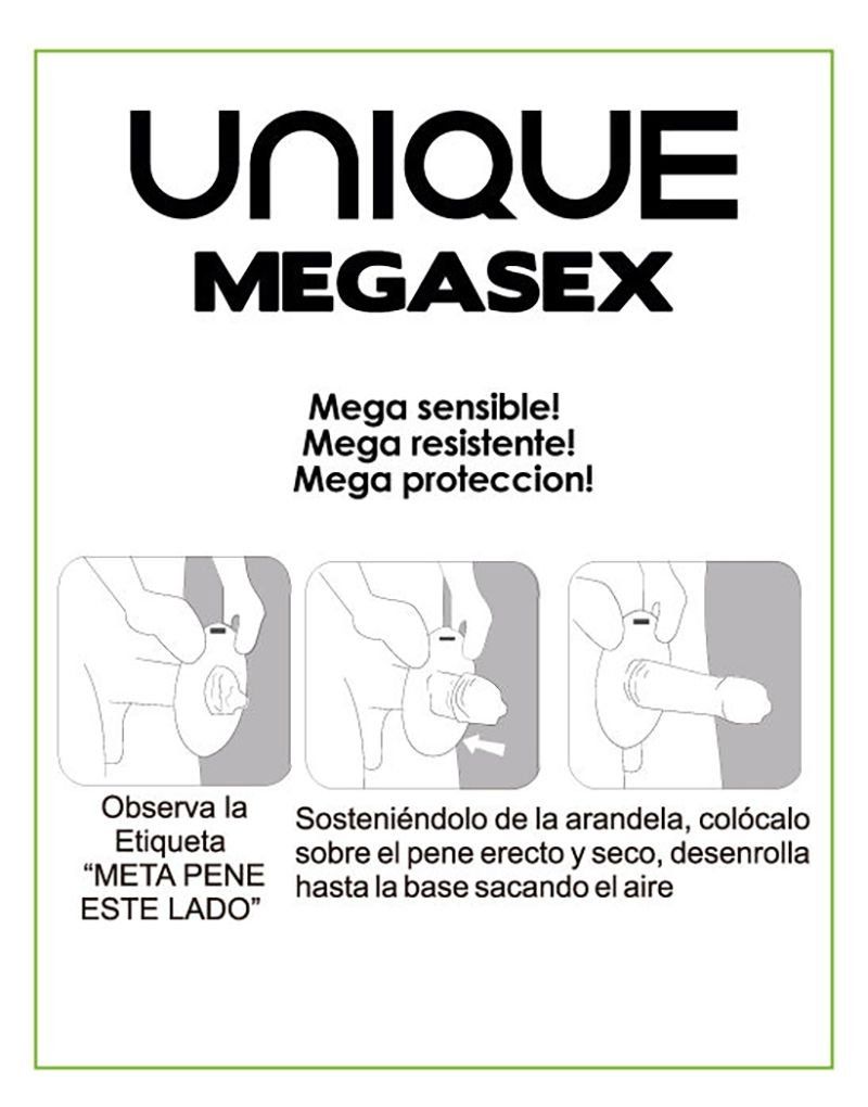 UNIQ MEGASEX Preservativos Extra Finos