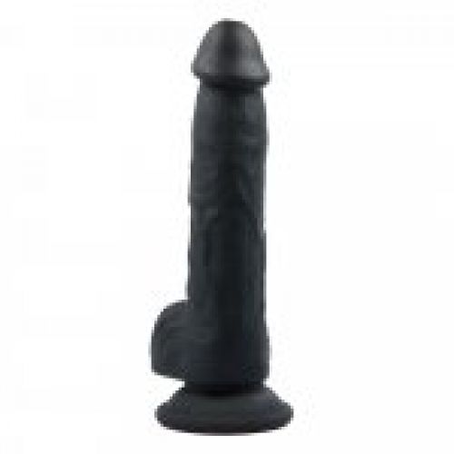 PENE REALÍSTICO NEGRO CON VENTOSA
