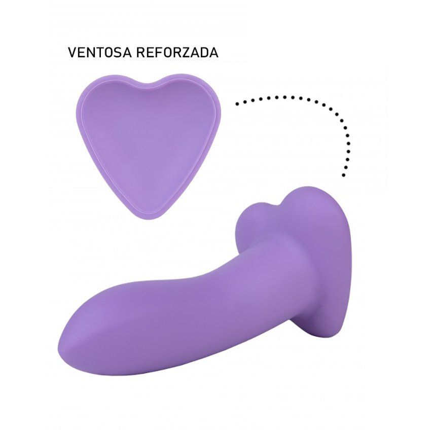 Dildo Flow Emotional Plus Lila Silicona Líquida 13 x 4cm