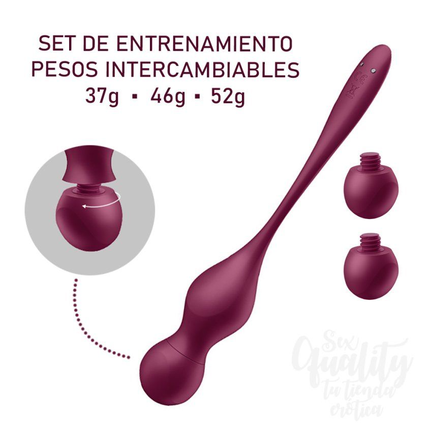 Satisfyer Love Birds Vary Connect App, 29 + 29 + 43 Grams, 3 cabezales