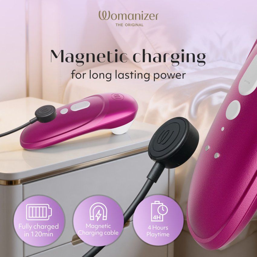 Succionador de clítoris WOMANIZER PRO VIBRANT PINK