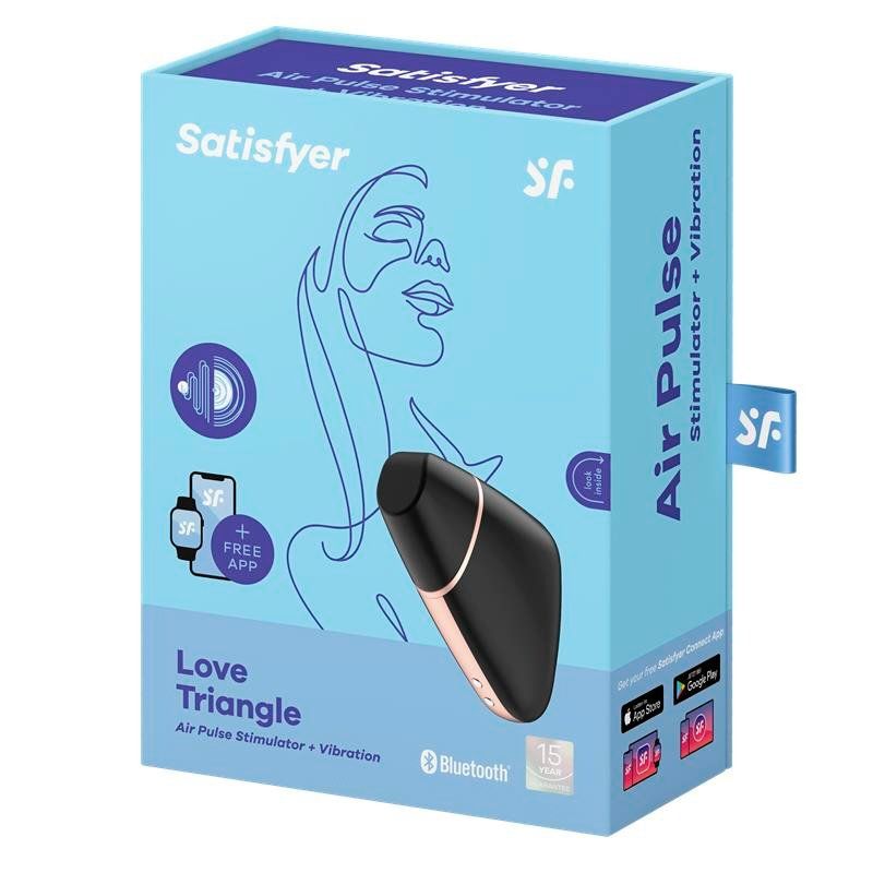 SATISFYER SUCCIONADOR LOVE TRIANGLE APP NEGRO