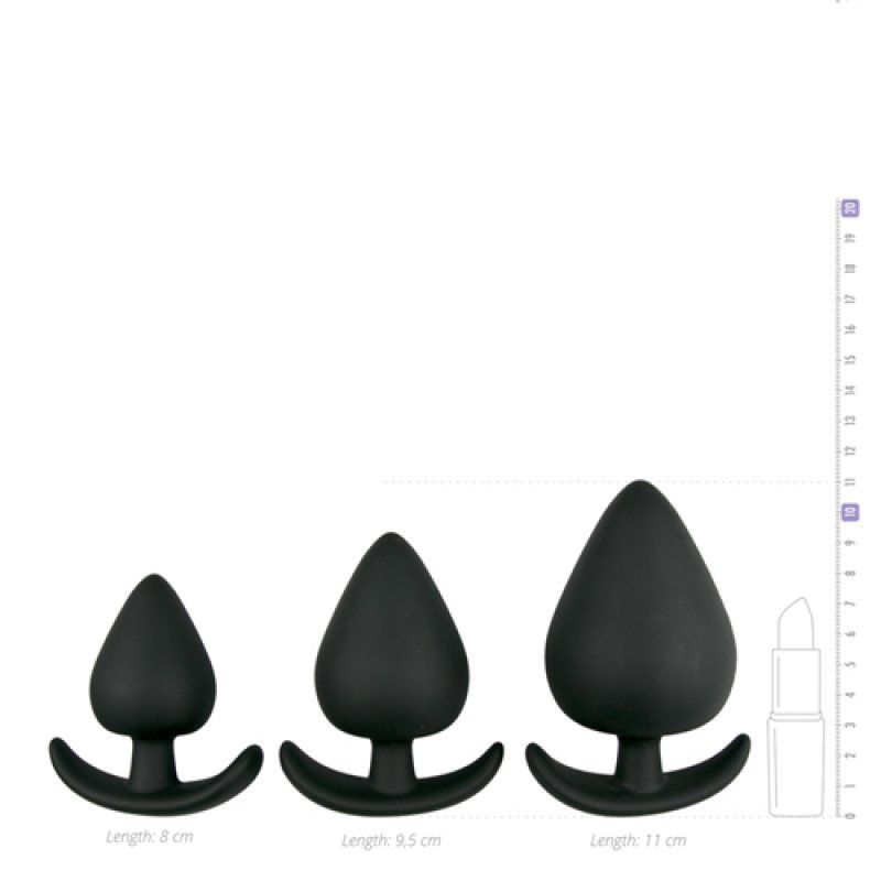 set de tres plug anales asturias
