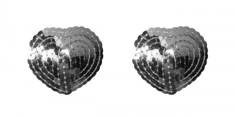 pezoneras corazon plata lentejuelas burlesque
